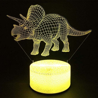 Dinosaur LED 3D- natlampe 